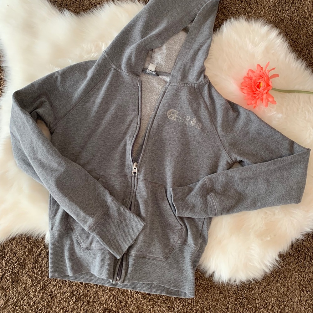 Guess zip up hoodie